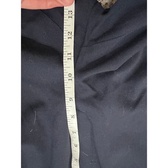 Aritzia Babaton Agency Pant City Cropped Wool Trouser High Rise Pants Navy, 10 - Picture 6 of 9